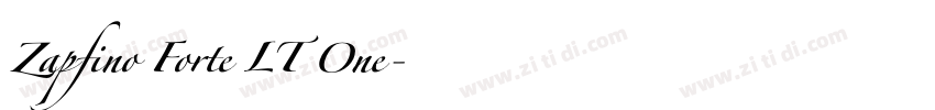 Zapfino Forte LT One字体转换
